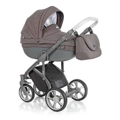 Коляска 2 в 1 Roan Bass Soft Chevron Burgundy (Роан Басс Софт Шеврон Бургунди)