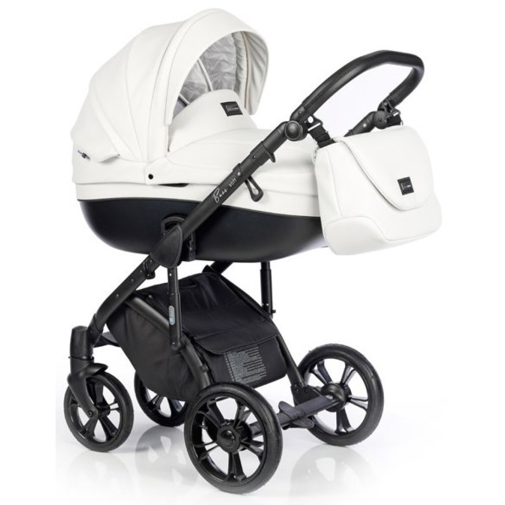 Коляска 2 в 1 Roan Bass Soft Eco Black Diamond (Роан Басс Софт Еко Блек Даймонд)