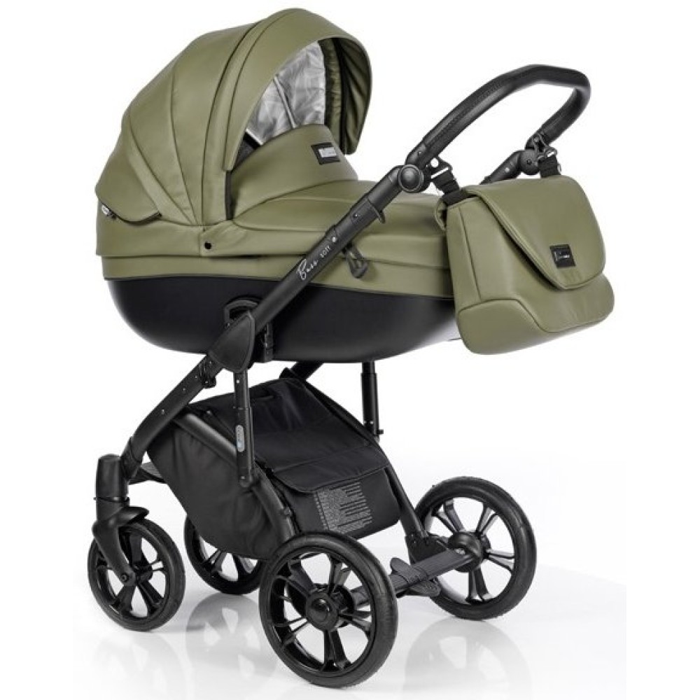 Коляска 2 в 1 Roan Bass Soft Eco Olive Night (Роан Басс Софт Еко Олив Найт)
