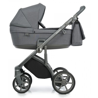 Коляска 2 в 1 Roan Bloom Grey stripes