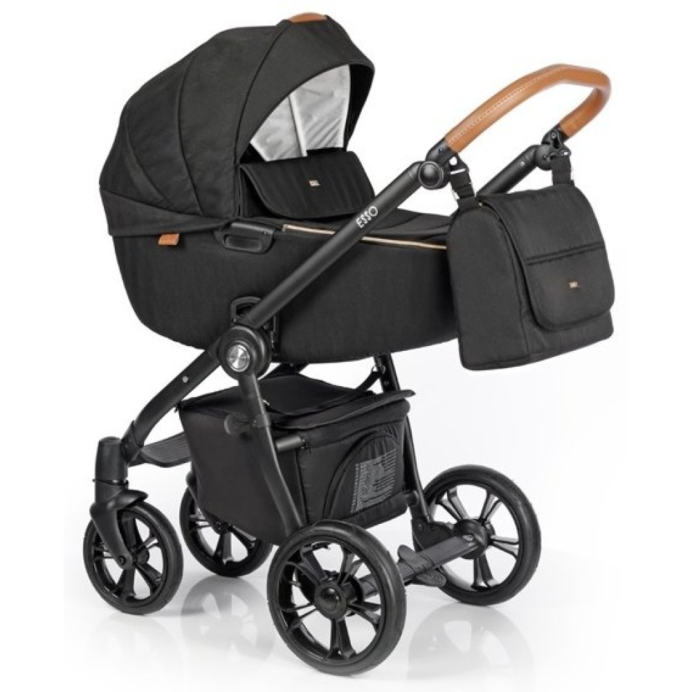 Коляска 2 в 1 Roan Esso Caviral Black