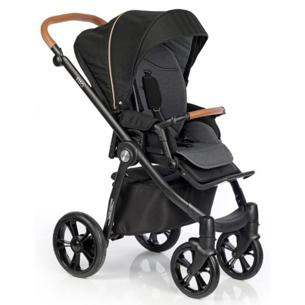 Коляска 2 в 1 Roan Esso Caviral Black