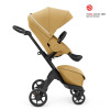 Stokke Xplory X - детская прогулочная коляска с реверсивным блоком (сиденье устанавливается лицом к маме), компактное складывание • Золотисто-желтый (571405)