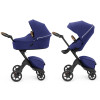 Stokke Xplory X - детская коляска 2 в 1 с люлькой для новорожденных, всесезонная коляска с прогулочным блоком • Королевский-синий (k.571403)