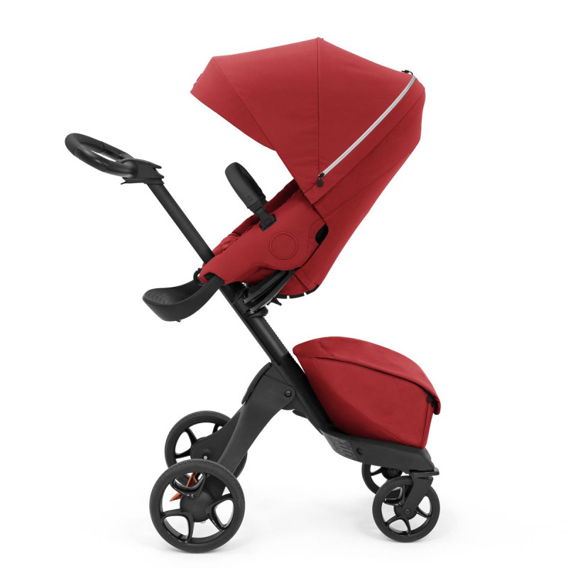 Stokke Xplory X - дитяча прогулянкова коляска з реверсивним блоком (сидіння встановлюється обличчям до мами), компактне складання • Рубіново-червоний (571404)