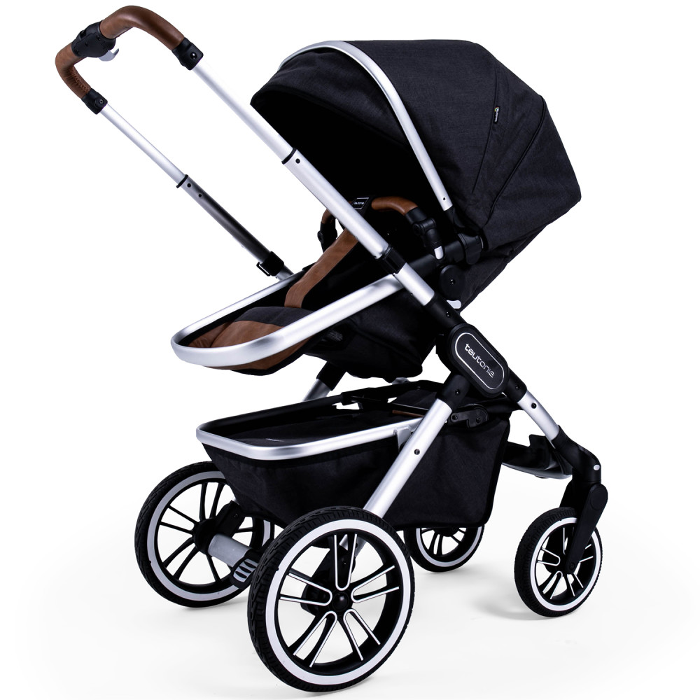 Коляска 2 в 1 Teutonia Trio Melange Black