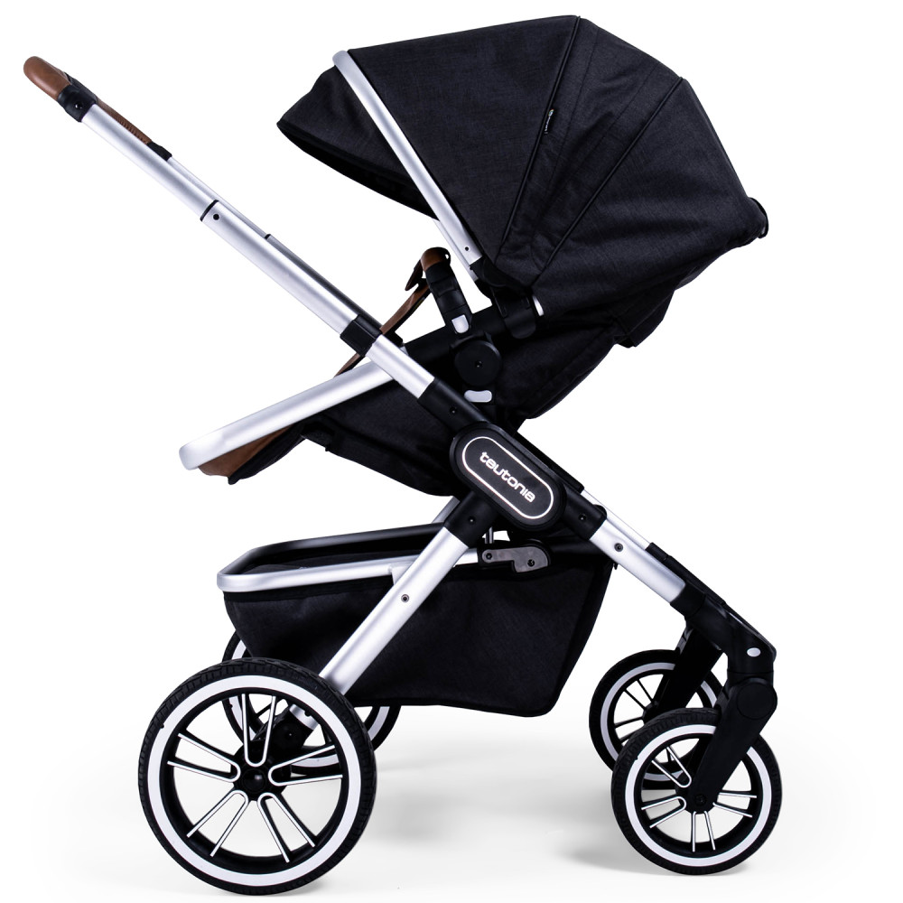 Коляска 2 в 1 Teutonia Trio Melange Black