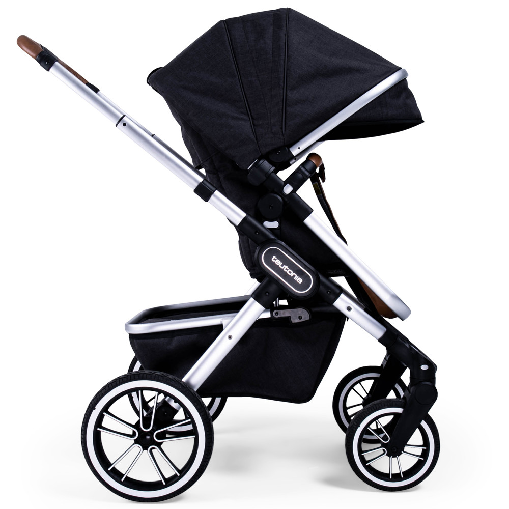 Коляска 2 в 1 Teutonia Trio Melange Black