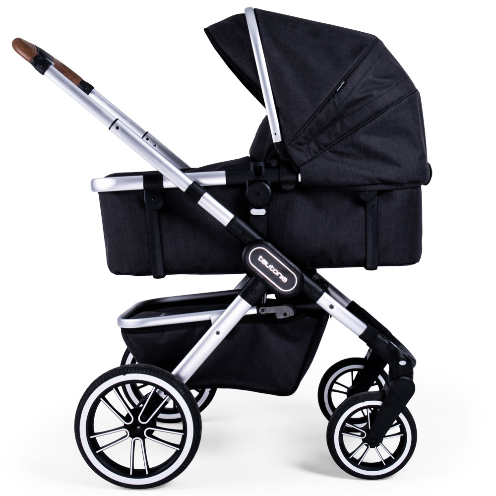 Коляска 2 в 1 Teutonia Trio Melange Black