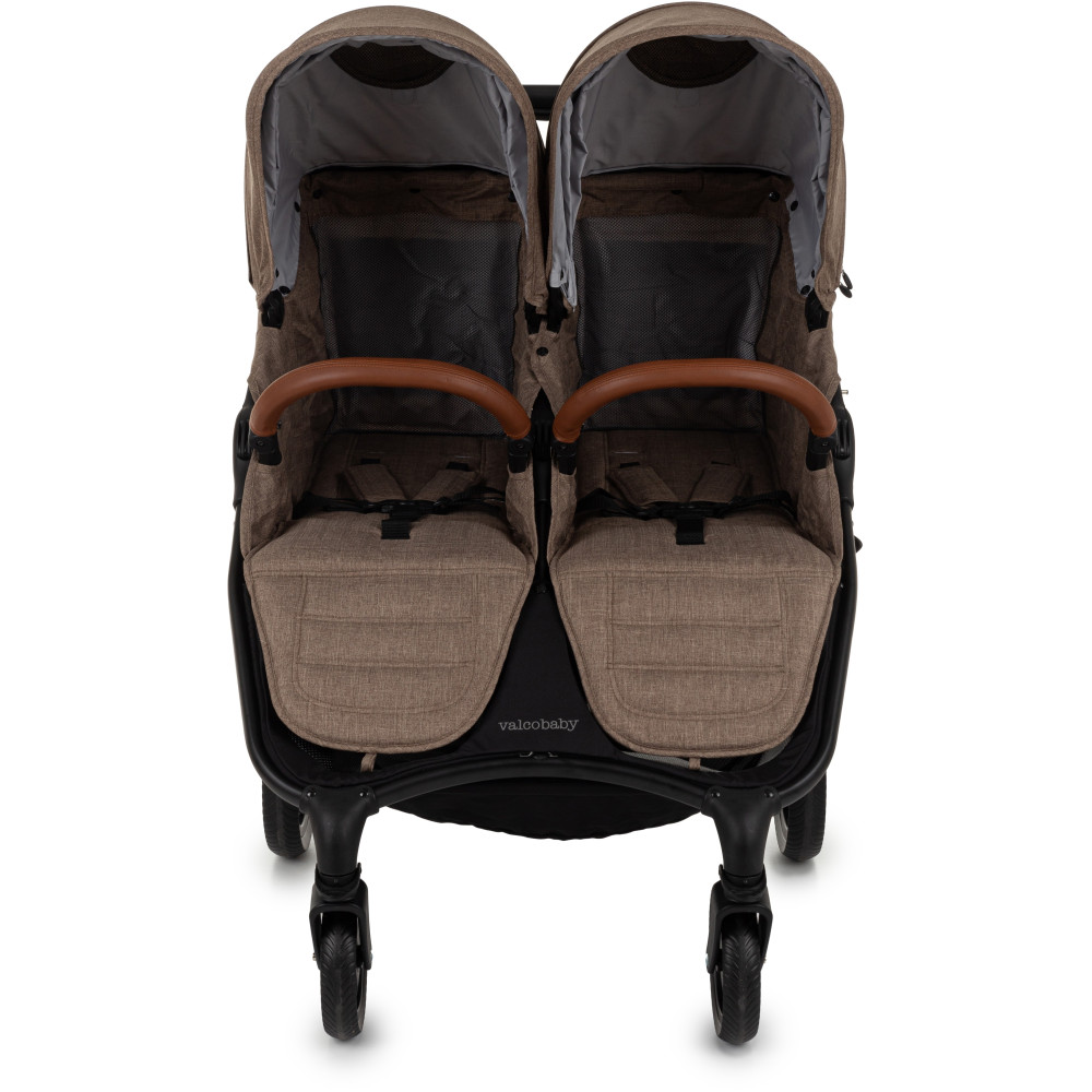Прогулочная коляска для двойни Valco Baby Snap Duo Trend Cappuccino Прогулочная коляска для двойни Valco Baby Snap Duo Trend Cappuccino