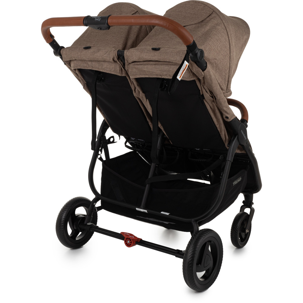 Прогулочная коляска для двойни Valco Baby Snap Duo Trend Cappuccino Прогулочная коляска для двойни Valco Baby Snap Duo Trend Cappuccino