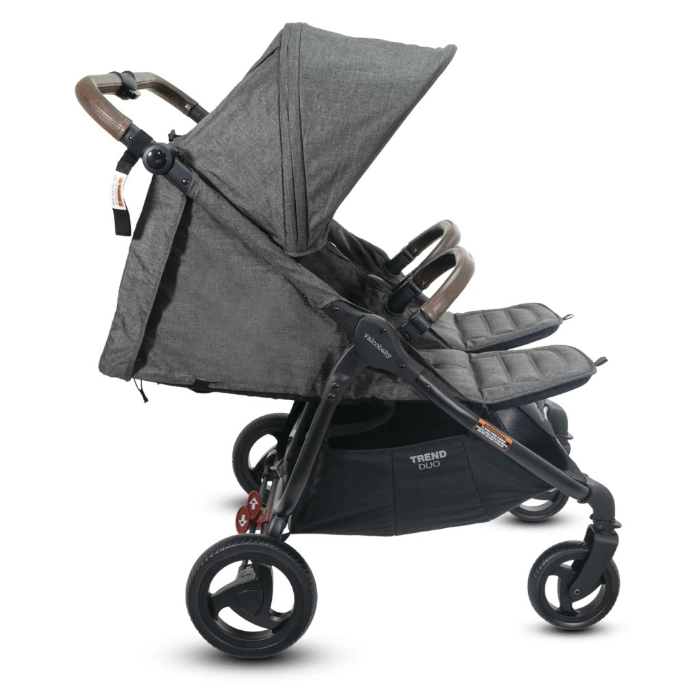 Прогулочная коляска для двойни Valco Baby Snap Duo Trend Charcoal Прогулочная коляска для двойни Valco Baby Snap Duo Trend Charcoal