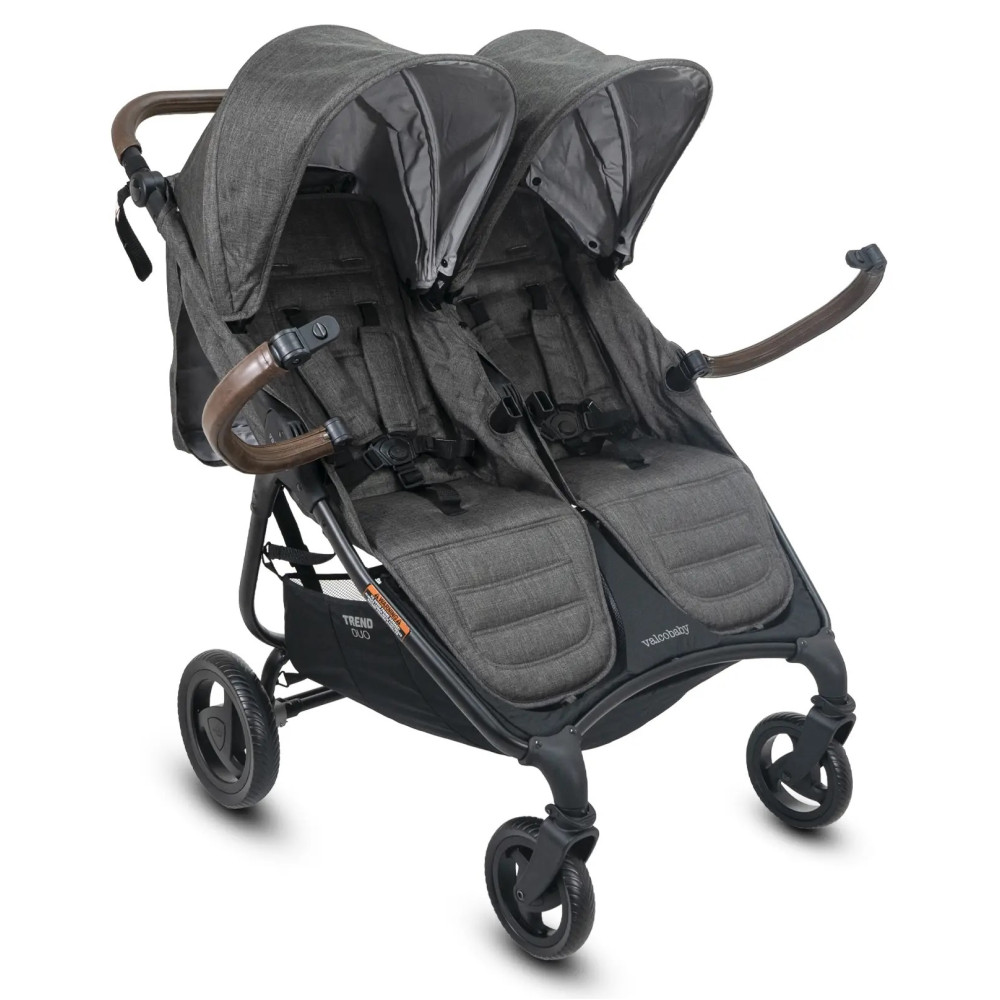Прогулочная коляска для двойни Valco Baby Snap Duo Trend Charcoal Прогулочная коляска для двойни Valco Baby Snap Duo Trend Charcoal