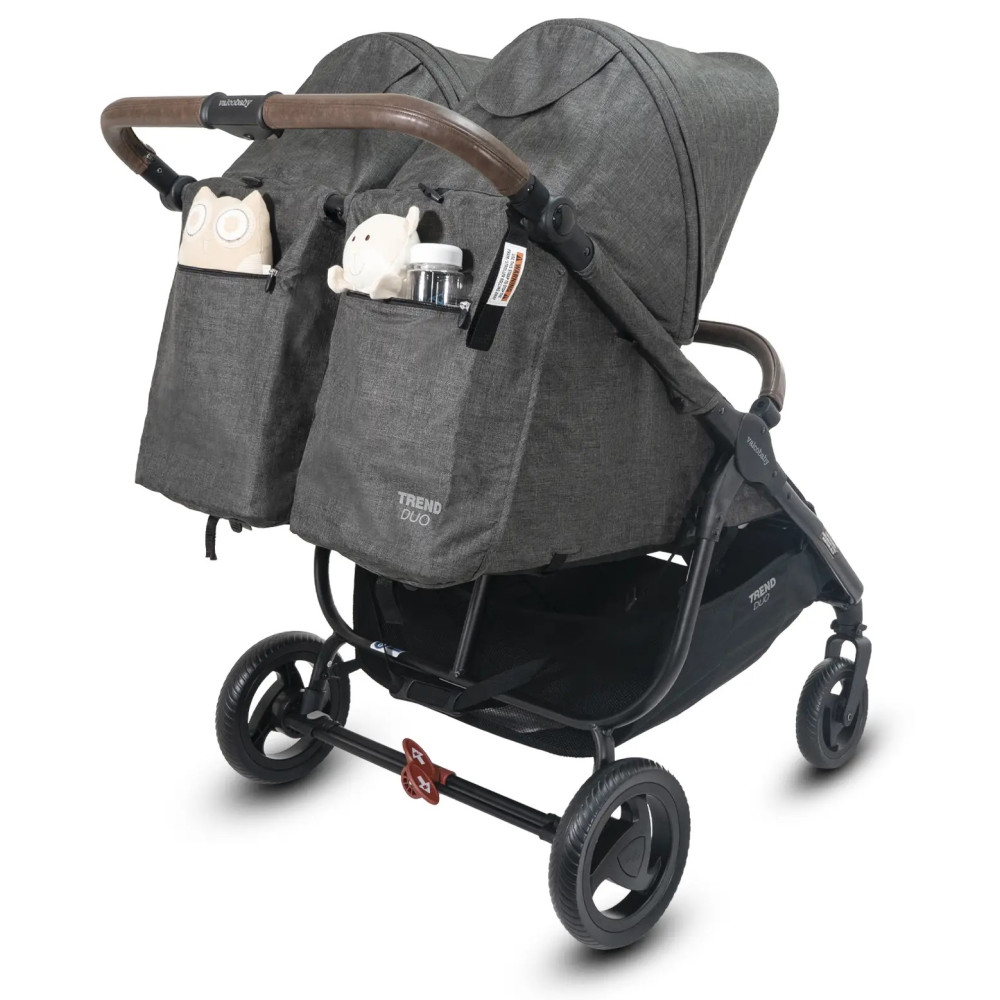 Прогулочная коляска для двойни Valco Baby Snap Duo Trend Charcoal Прогулочная коляска для двойни Valco Baby Snap Duo Trend Charcoal