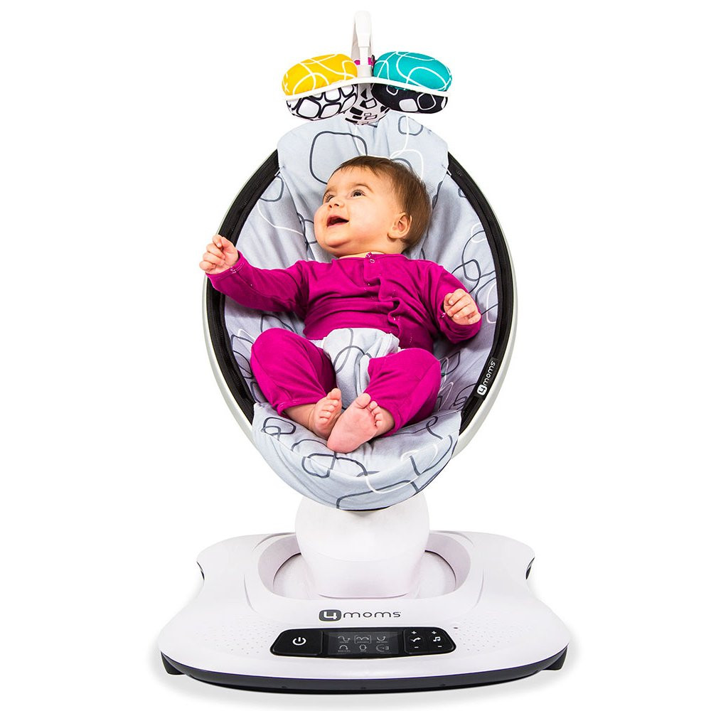 Кресло-качалка 4Moms mamaRoo Silver Plush