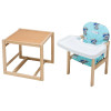 Стульчик-трансформер Babyroom Пони-230 eko без лака пластиковая столешница бирюзовый (it's a boy)