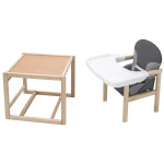 Стільчик-трансформер Babyroom Поні-230 eko графіт-сірий (626015)