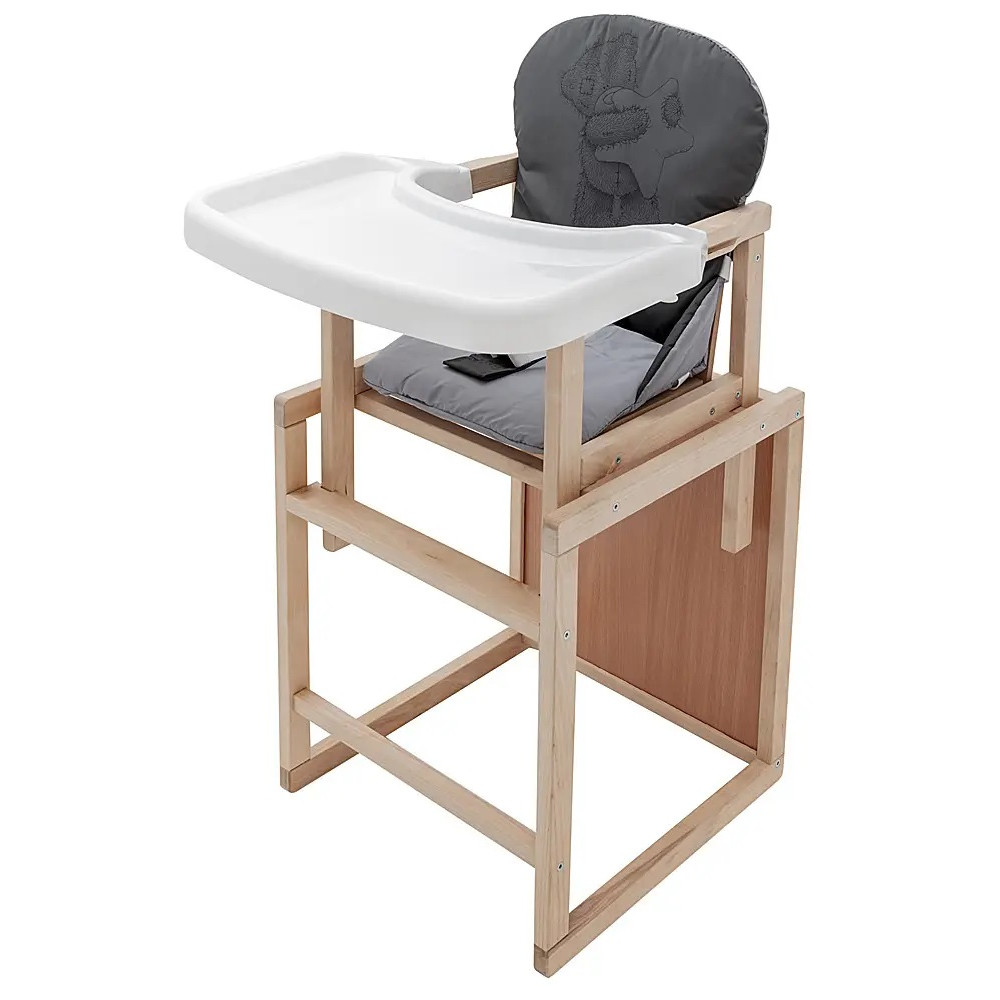 Стільчик-трансформер Babyroom Вінні-230 eko Ведмедик і зірка графіт-сірий (680573)