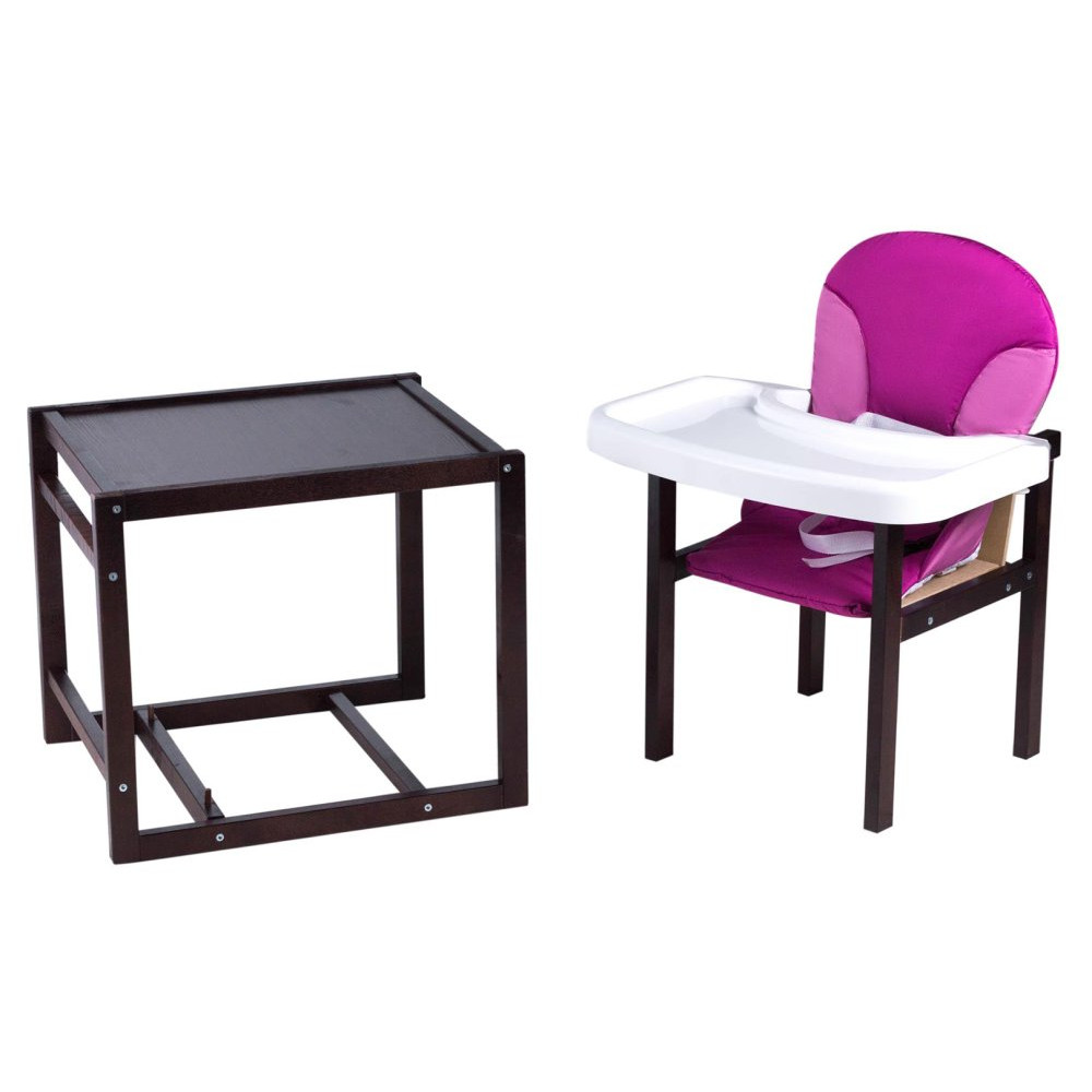 Стульчик-трансформер Babyroom Пони-220 тонированный пластиковая столешница малина-розовый