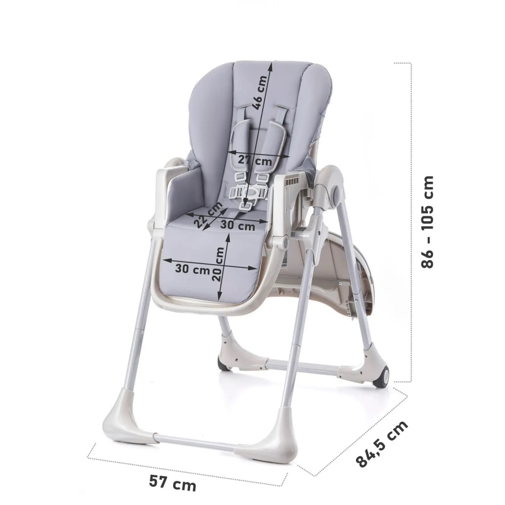 Стільчик для годування Babytiger Benji Grey (BTKBENJGRY0000)