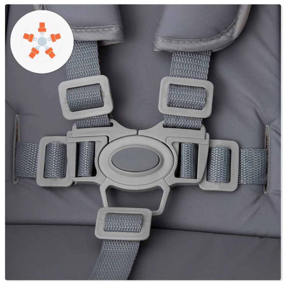 Стільчик для годування Babytiger Benji Grey (BTKBENJGRY0000)