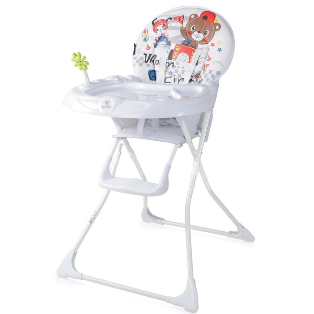 Стульчик для кормления Bertoni Jolly White racing friends (Бертони Джолли)