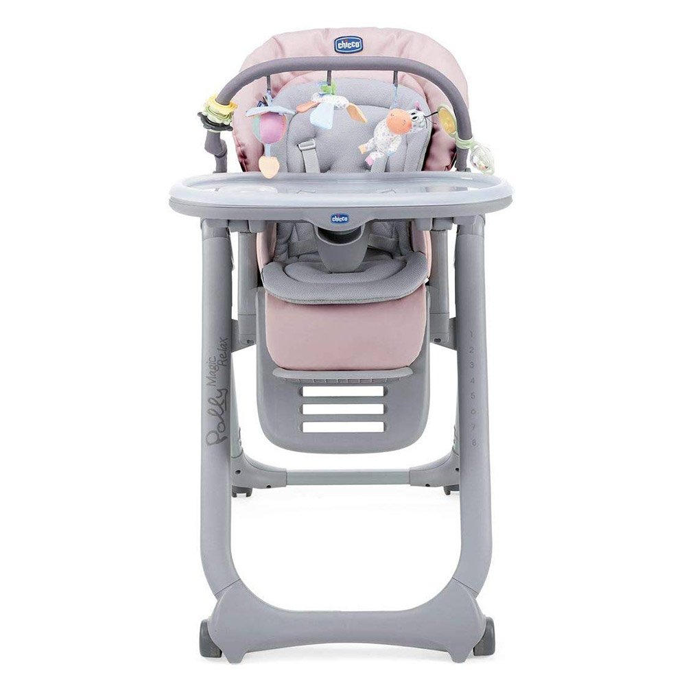 Chicco Polly Magic Relax New - стільчик для годування з функцією шезлонгу для новонароджених (від народження до 3х років) • Рожевий (79502.65) Chicco Polly Magic Relax New - стільчик для годування з функцією шезлонгу для новонароджених (від народження до 3х років) • Рожевий (79502.65)
