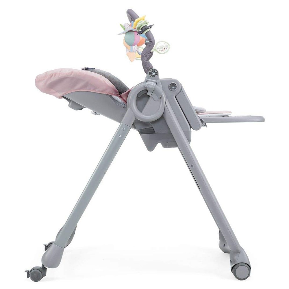 Chicco Polly Magic Relax New - стільчик для годування з функцією шезлонгу для новонароджених (від народження до 3х років) • Рожевий (79502.65) Chicco Polly Magic Relax New - стільчик для годування з функцією шезлонгу для новонароджених (від народження до 3х років) • Рожевий (79502.65)