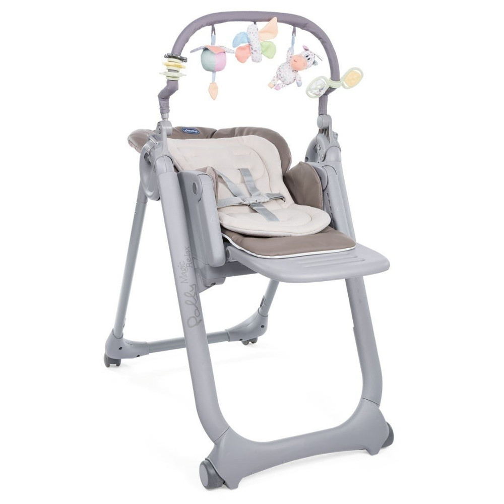 Chicco Polly Magic Relax New - стульчик для кормления с функцией шезлонга для новорожденных (от рождения до 3х лет) • Коричневый (79502.85)