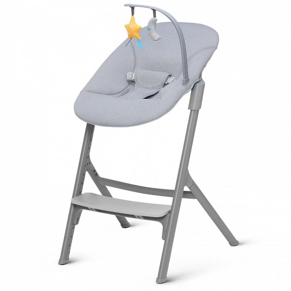 Стільчик для годування з шезлонгом Kinderkraft Igee Calmee Cloudy Grey (KHIGCA00GRY0000)