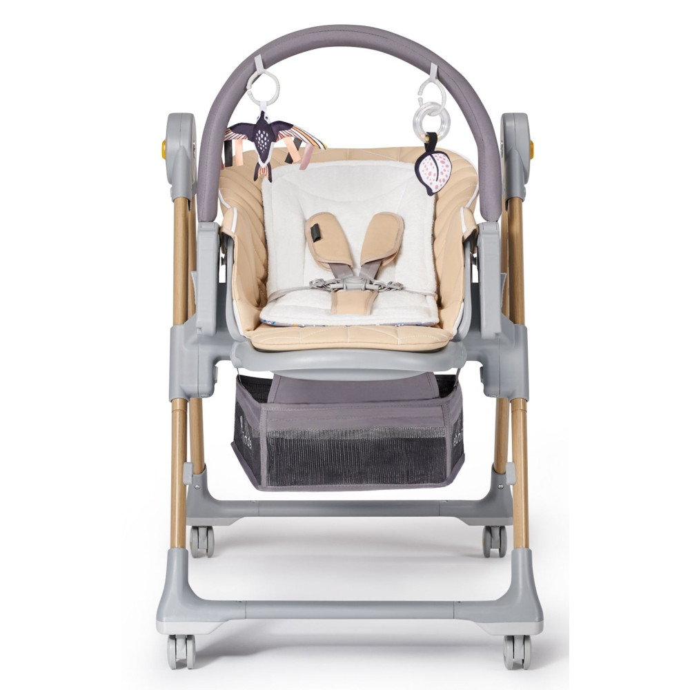 Kinderkraft Lastree - стільчик для годування, шезлонг для новонароджених • Beige Wood (KHLAST00BEGW000) Kinderkraft Lastree - стільчик для годування, шезлонг для новонароджених • Beige Wood (KHLAST00BEGW000)