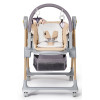 Kinderkraft Lastree - стільчик для годування, шезлонг для новонароджених • Beige Wood (KHLAST00BEGW000)