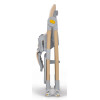 Kinderkraft Lastree - стільчик для годування, шезлонг для новонароджених • Beige Wood (KHLAST00BEGW000)