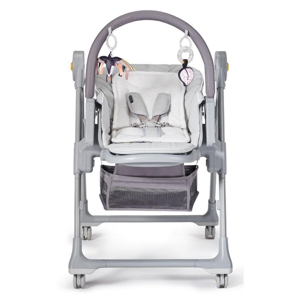 Kinderkraft Lastree - стільчик для годування, шезлонг для новонароджених • Gray (KHLAST00GRY0000)