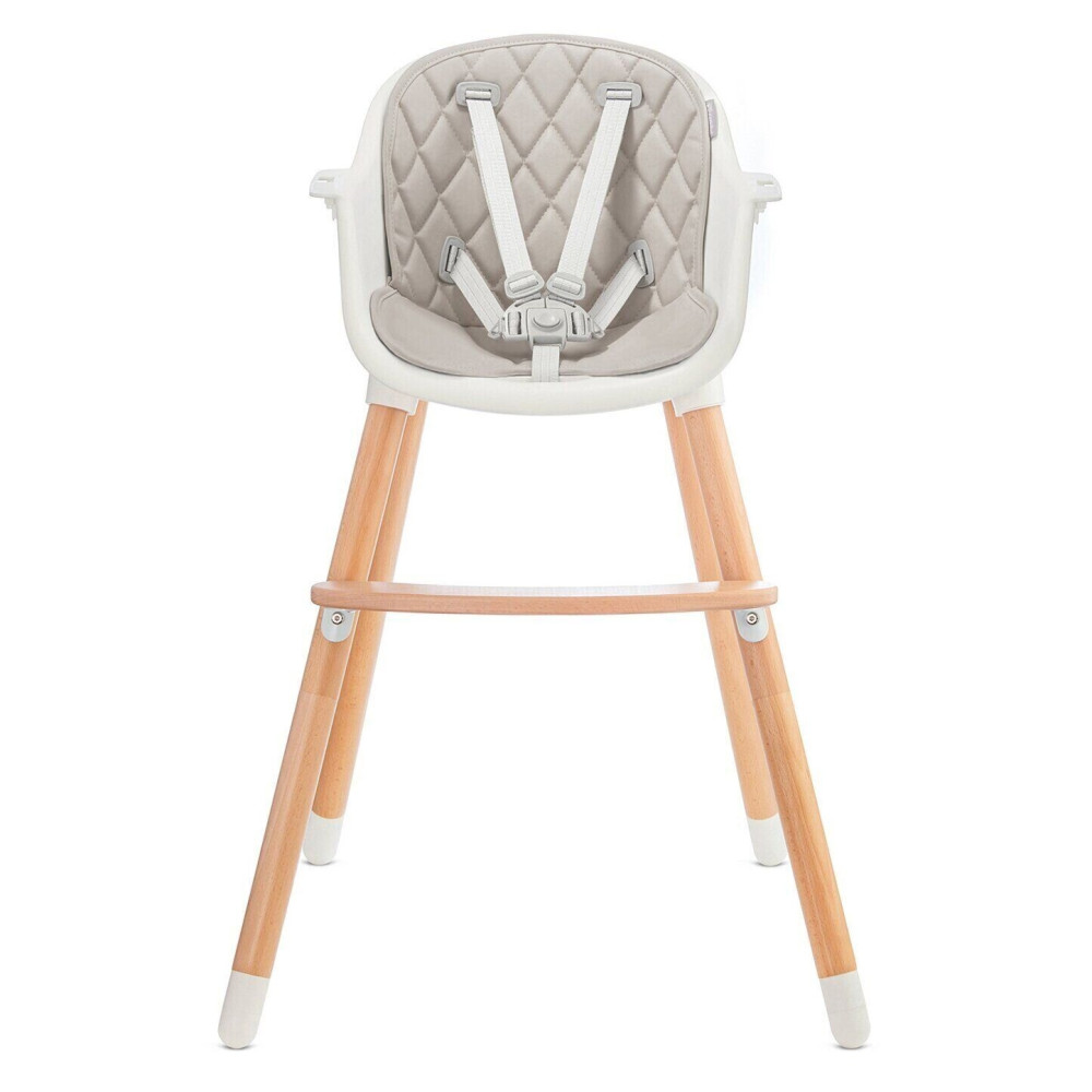 Kinderkraft Sienna - стільчик для годування дитини (від 6 місяців до 4 років) • Gray (KKKSIENGRY0000)