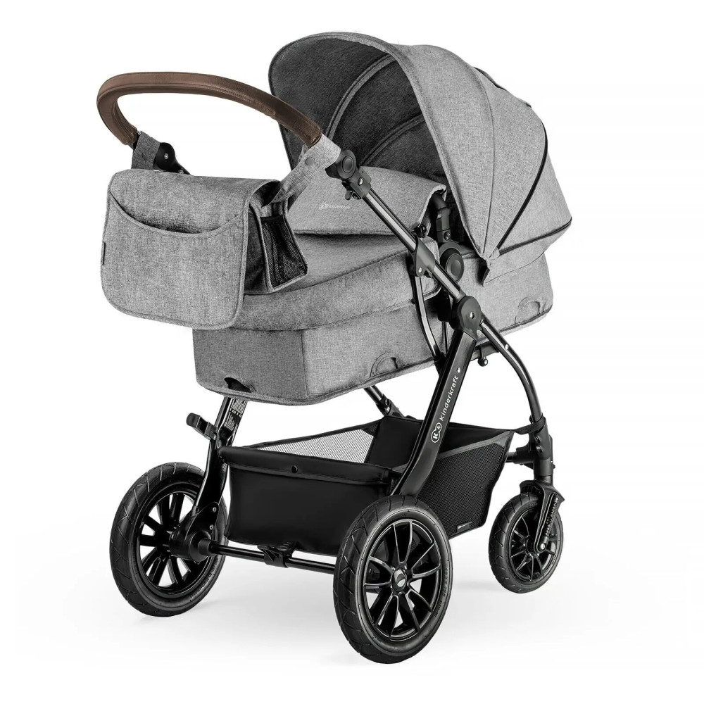 Коляска 3 в 1 Kinderkraft Moov Gray Melange (KKWMOOVGRYM0NC)