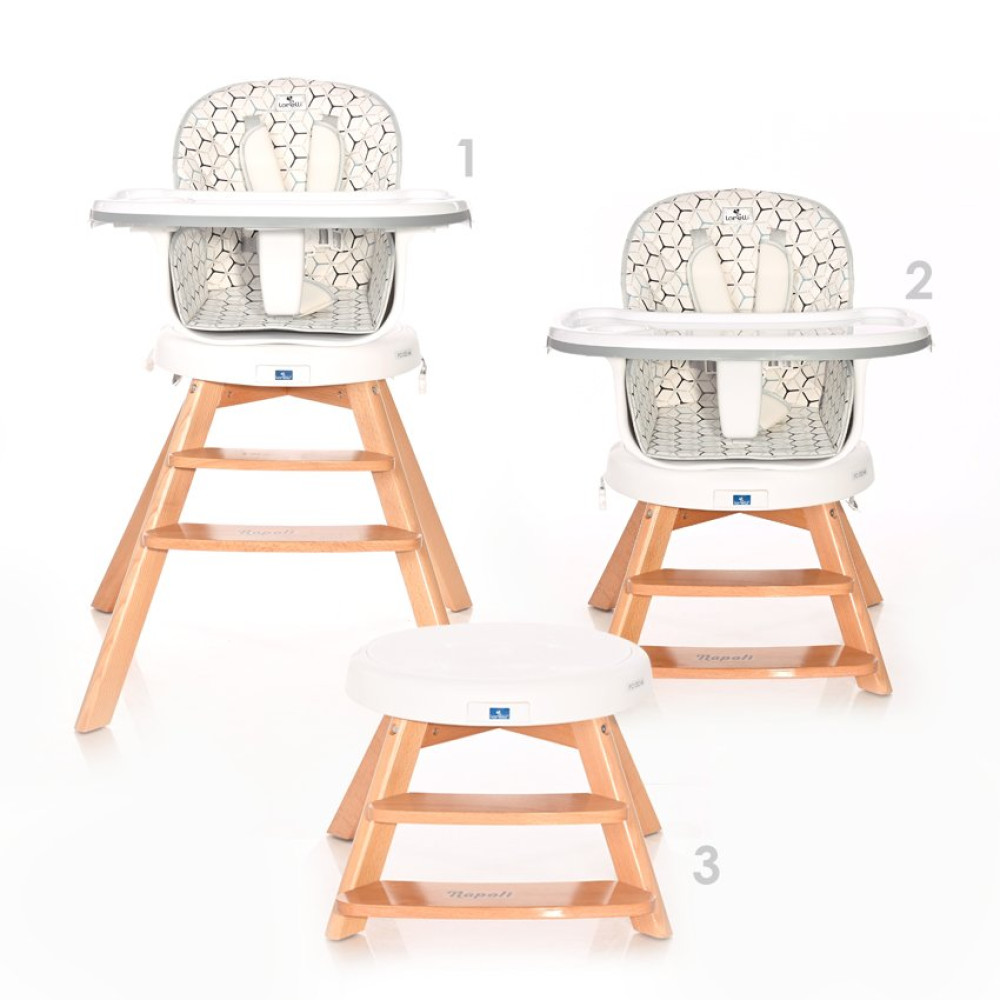 Стульчик 3в1 Lorelli Napoli Grey Hexagons