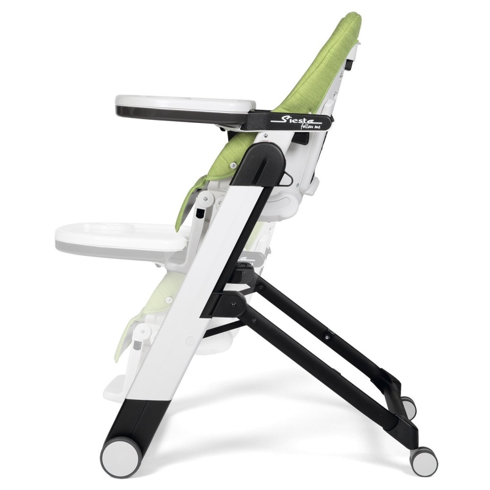 Peg Perego Siesta Follow Me Wonder - стілець для годування, шезлонг для новонароджених (регулювання по висоті, нахил спинки), чохол з плямостійкої тканини, 4 колеса, компактне складання • Green Peg Perego Siesta Follow Me Wonder - стілець для годування, шезлонг для новонароджених (регулювання по висоті, нахил спинки), чохол з плямостійкої тканини, 4 колеса, компактне складання • Green