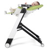 Peg Perego Siesta Follow Me Wonder - стілець для годування, шезлонг для новонароджених (регулювання по висоті, нахил спинки), чохол з плямостійкої тканини, 4 колеса, компактне складання • Green