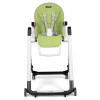 Peg Perego Siesta Follow Me Wonder - стілець для годування, шезлонг для новонароджених (регулювання по висоті, нахил спинки), чохол з плямостійкої тканини, 4 колеса, компактне складання • Green