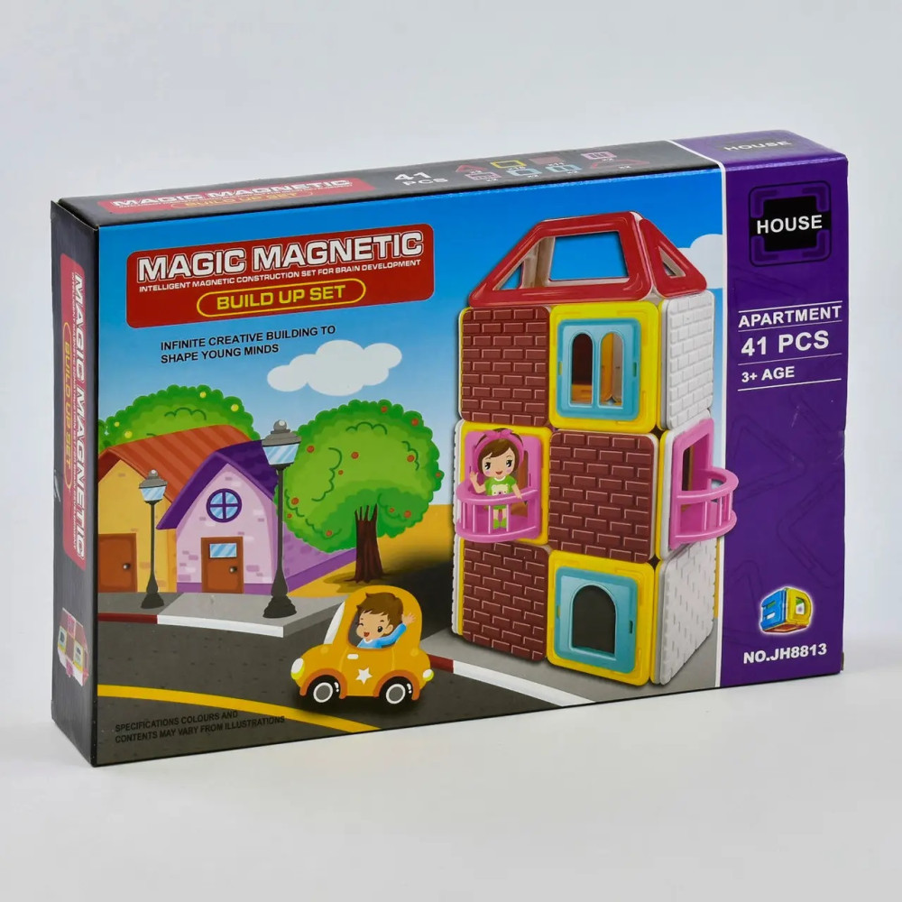 Конструктор магнитный Дом (JH 8813)