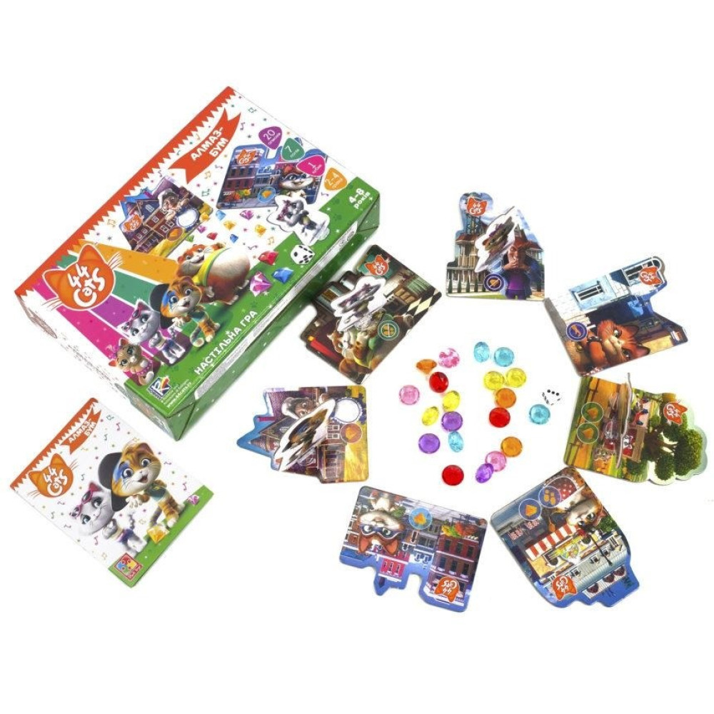 Игра настольная Vladi Toys 44 Кота Алмаз-Бум (VT8055-15) Игра настольная Vladi Toys 44 Кота Алмаз-Бум (VT8055-15)