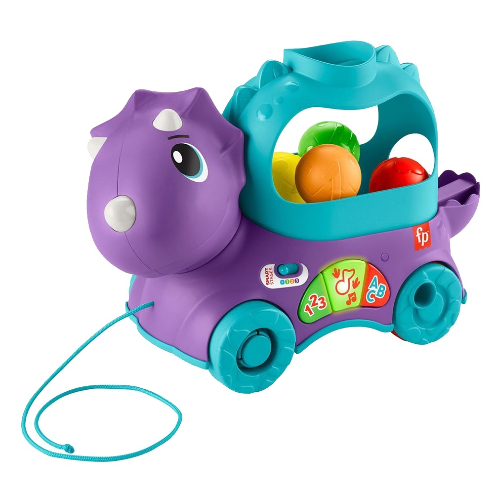 Інтерактивна іграшка-каталка Fisher-Price Веселий трицератопс (HNR53) Інтерактивна іграшка-каталка Fisher-Price Веселий трицератопс (HNR53)