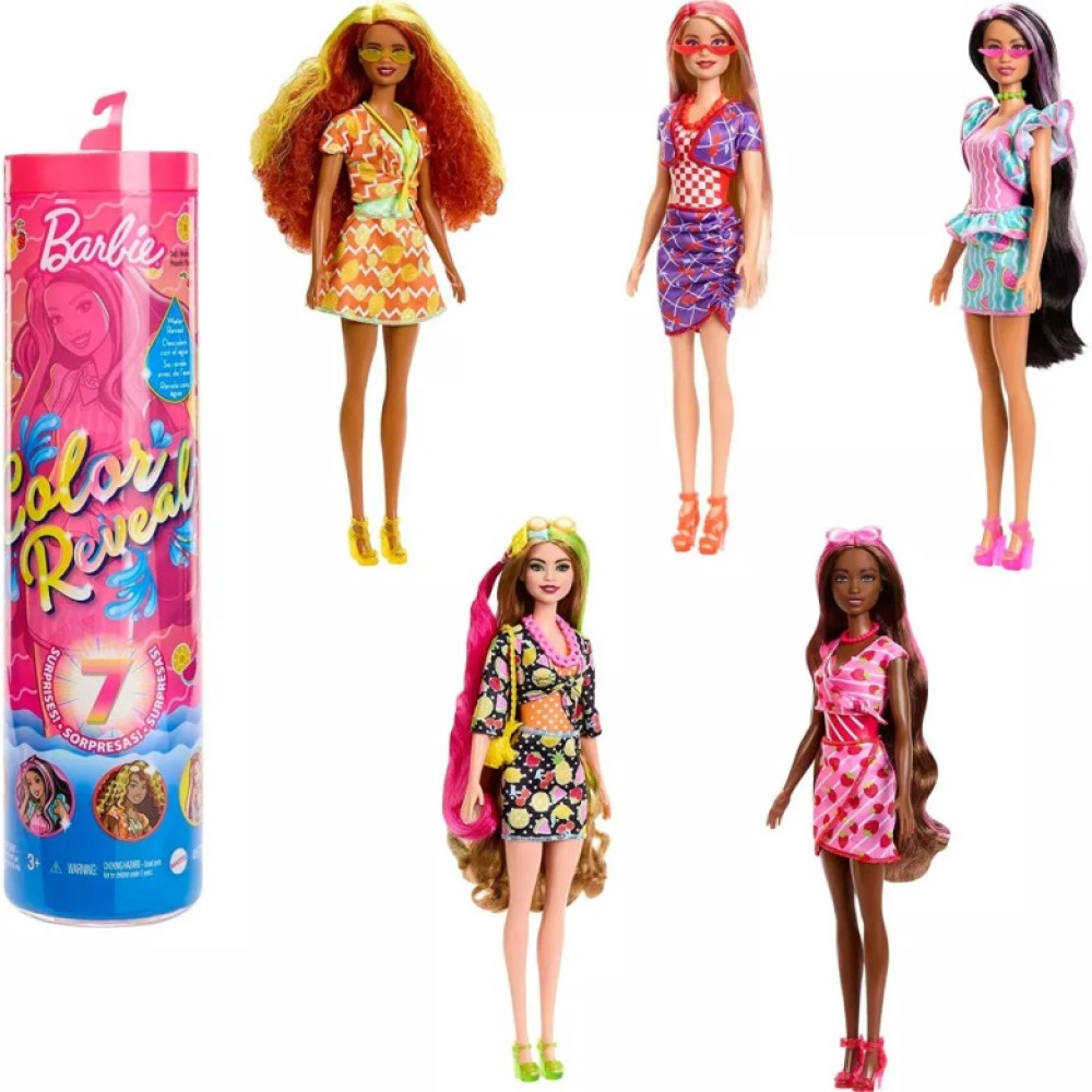 Кукла Barbie Цветное перевоплощение Фруктовый сюрприз (HJX49)