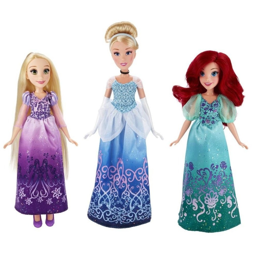 Кукла модная Принцесса: Ариель, Золушка, Рапунцель (B 5284)