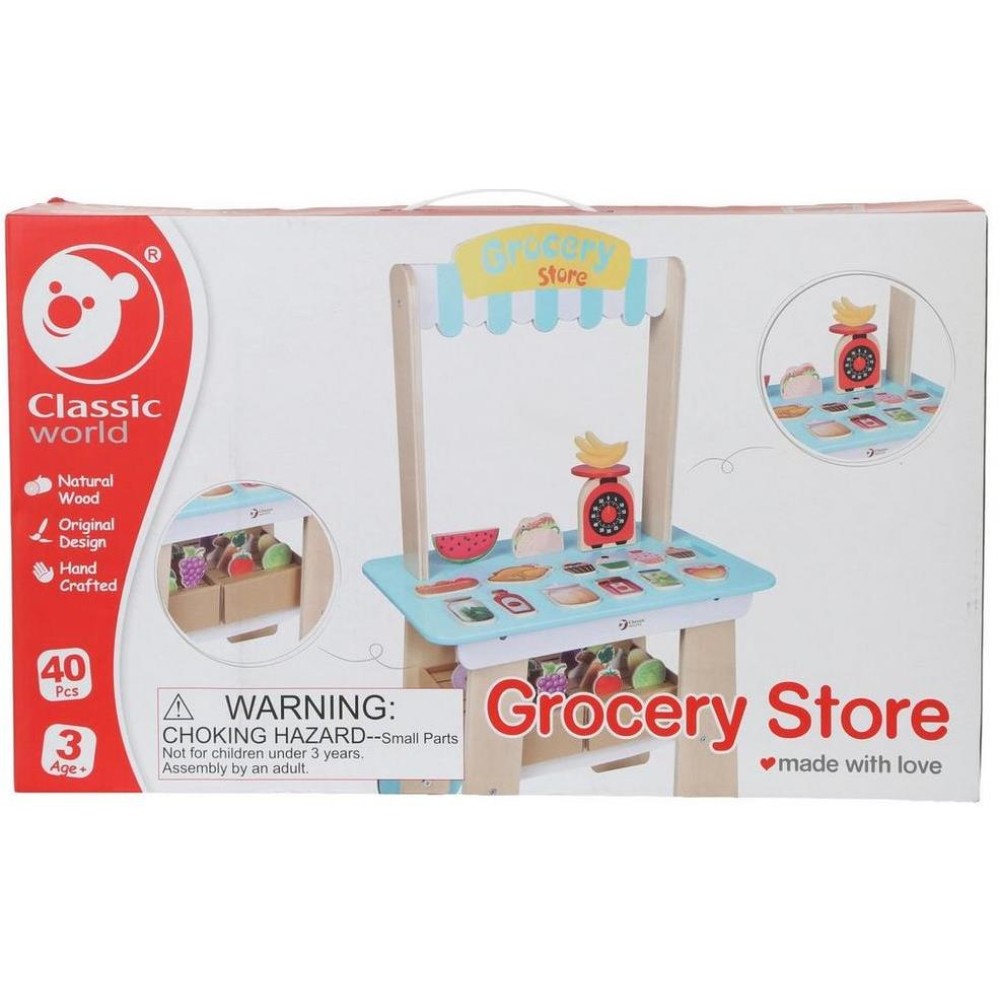Деревянная продуктовая лавка Classic World (4151)