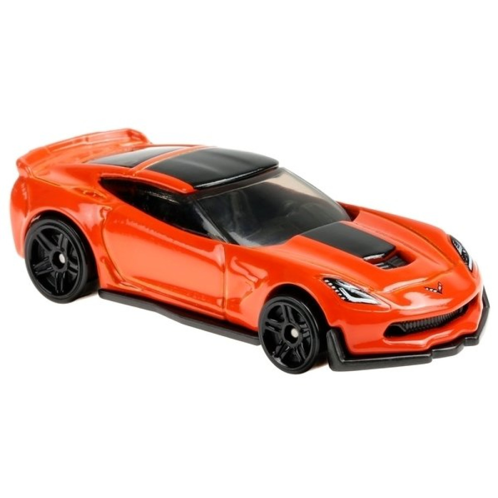 Базовая машинка Hot Wheels Corvette C7 Z06 оранжевый (DTV55)
