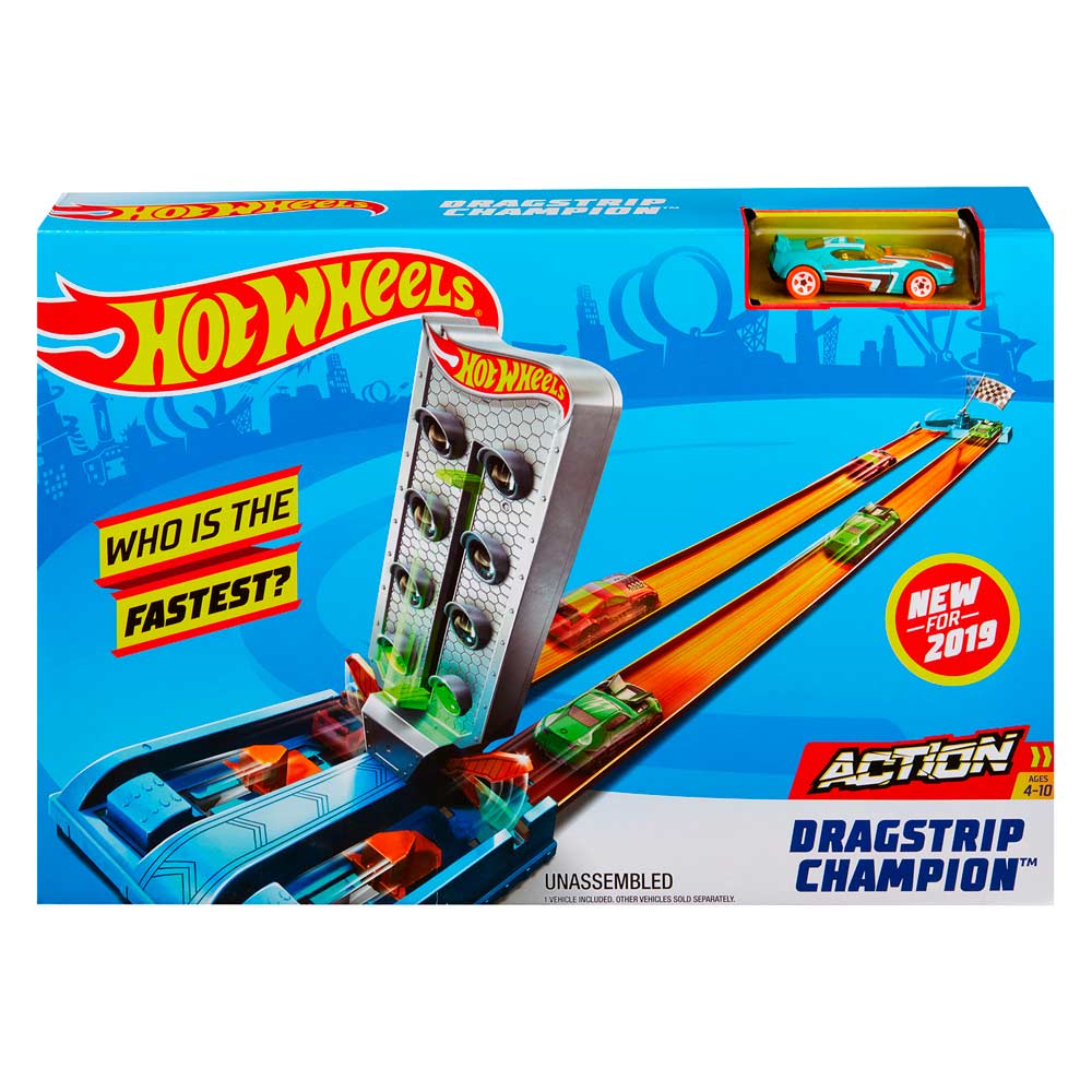 Трек Hot Wheels Action Соревнования за кубок чемпиона Dragstrip (GBF81) Трек Hot Wheels Action Соревнования за кубок чемпиона Dragstrip (GBF81)