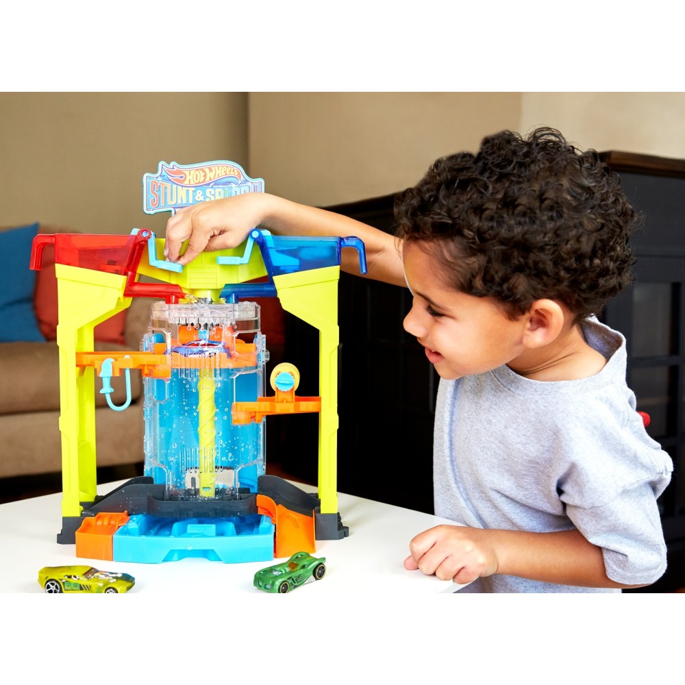 Игровой набор Hot Wheels Измени цвет Автомойка: взрыв цветов (GRW37)