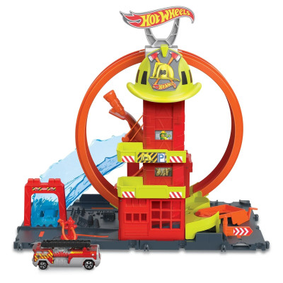 Ігровий Набір Hot Wheels Супер Петля З Пожежною Станцією (HKX41)